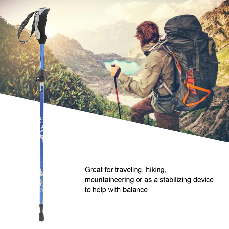 Folding Walking Stick 7075 Aluminum Alloy Prevent Slip Adjustable Height
