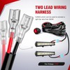 Nilight LED Light Bar Wiring Harness Kit - 2 Leads
