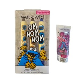 Wet n Wild 2 WET n WILD Bundle SESAME STREET Limited Edition Makeup Pencils Glitter Gel NEW