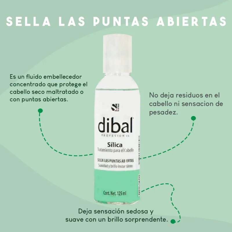 Silica Tratamiento Sella Puntas De Cabello Dibal 125 Ml