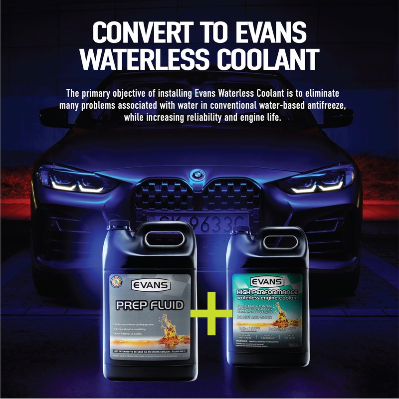 Evans Cooling Systems EC42001 Waterless Prep Fluid With Funnel, 128