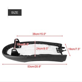 Motorcycle Seat PU Leather Vintage Cafe Racer Seat Racer Saddle Flat Sea for CG125 GN CG CB400SS (B), Car modifiion/retrofitting,Car interior and exterior decoration modifiion