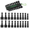 SWANLAKE 20PCS Power Nut Driver Set for Impact Drill, 1/4”