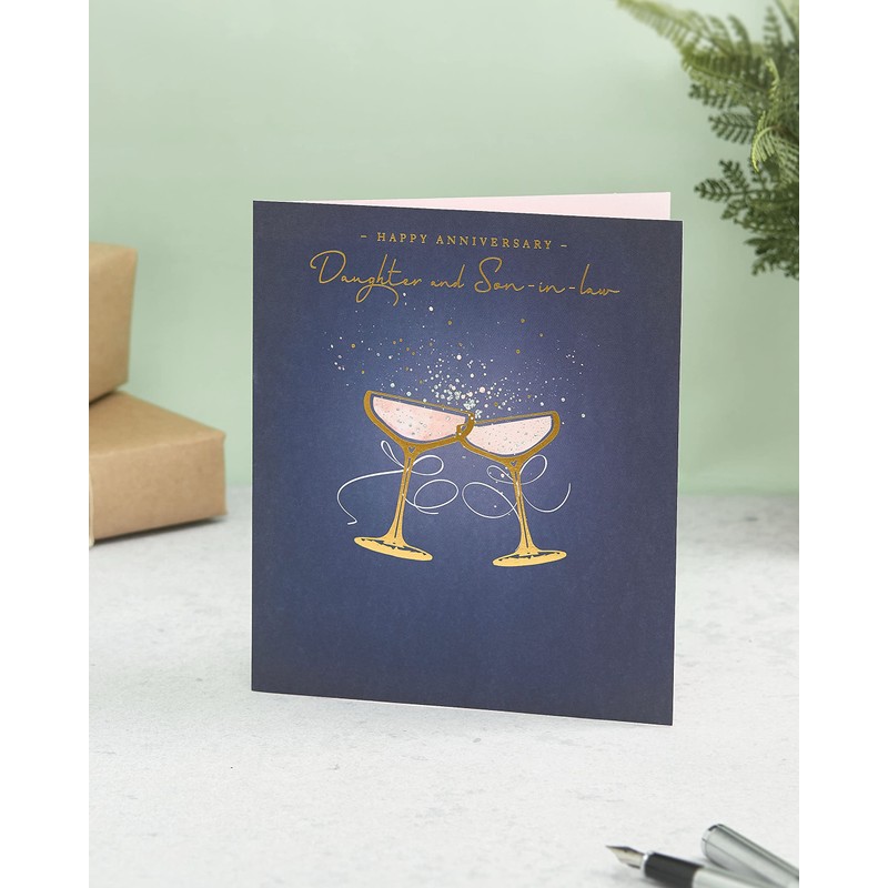 UK Greetings Wedding Anniversary Card for Daughter & Son-In-Law -