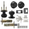 Probrico Front Door Entry Handles Lockset and Double Cylinder Deadbolt