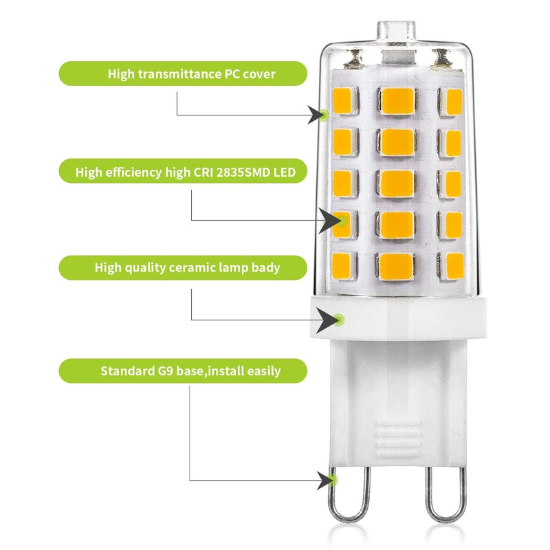 Joutameili 10 Pack G9 LED Bulb Soft Warm White 2700K