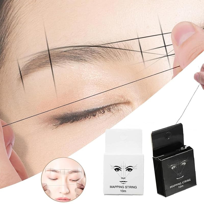 Eyebrow String Mapping - Tattoo Eyebrow Ruler, Brown Eyebrow Mapping