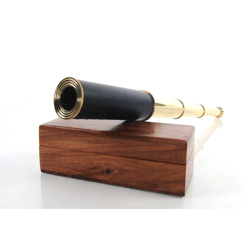 Homeroots 1.5" X 15" X 1.5" Handheld Telescope In Wood