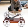 Metal Stirling Engine Model Car Toy Kit Aluminum Alloy Science