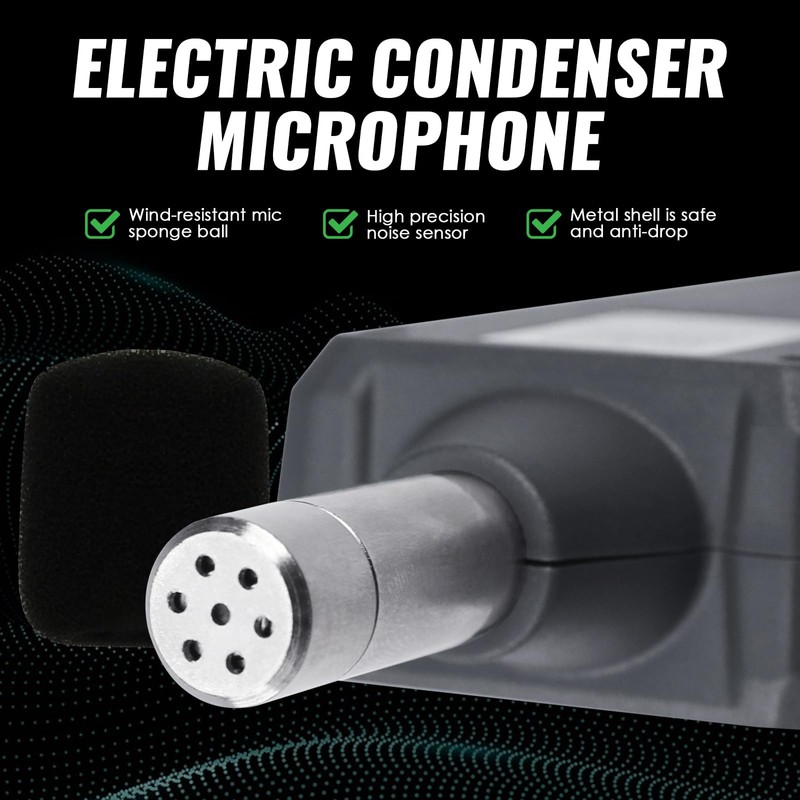 Decibel Meter, Digital Sound Level Meter 30-130 dB Portable SPL