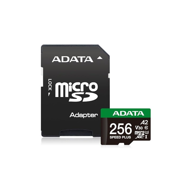 Memoria Flash Adata UD256GUI3V30A2SP-RA1 / 256GB MicroSDXC UHS-I Clase 10