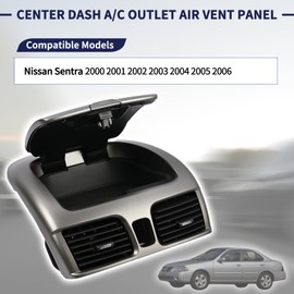 Magimaker Center Dash A/C Outlet Air Vent Panel 68260-5M002 682605M002 Compatible with Nissan Sentra 2000-2006 Center Console Dashboard AC Outlet Air Vent Panel