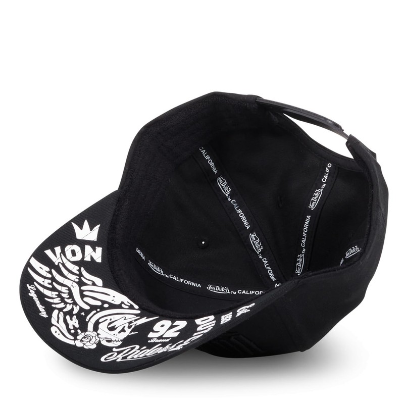 Men's & Women's 100% Cotton Baseball Cap ROCK Adjustable, Black,
