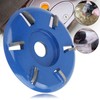 Natudeco Wood Grinding Wheel Carving Disc Steel 6 Teeth Milling