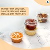 Nationwide Paper 4oz 100pcs Plastic Sauce Pots with Airtight lids