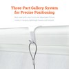 Picture Rail Hooks White - Supports 8 lbs - 10
