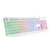 LANGTU Membrane Gaming Keyboard, Rainbow LED Backlit Quiet Keyboard for