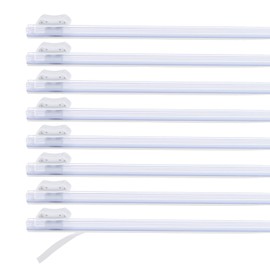 PATIKIL 8pcs Plastic Wrap Cutter, 17in Plastic Wrap Slide Cutter Self Adhesive, White