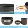 Outdoor Camping Hiking Cookware with Mini Camping Piezoelectric Ignition Stove