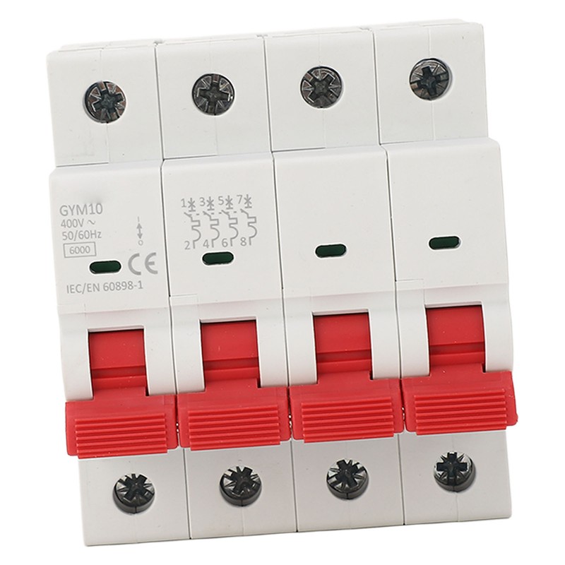 Miniature Circuit Breaker 4P 400V Overload Protection Isolator Switch for