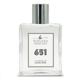 BIOCURA BC Perfume 651 Inspired by Aloura Sport For Men Replica Fragrance Dupes Eau de Parfum Spray Bottle 3.4 Fl Oz/100ml
