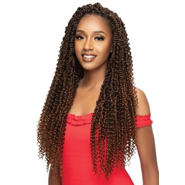 Outre X-PRESSION 24 Inch Pre-Twisted Premium Synthetic Fibers Braid Quick Long Lasting Protective Style Soft Texture Lightweight Crochet Loop - BOHO KINKY PASSION WATERWAVE (2T1B/27)