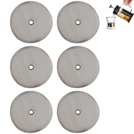 6 PCS Cafetiere Filter Mesh, Coffee Filter, Cafetiere Filter Mesh, French Press Cafetiere Coffee Filter, Reusable Mesh Filters Screen, Fine Residue Filters, Hole Filters, French Press Accessories