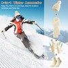 Winter Hat Scarf Gloves Set, 4pcs Beanie Hat and Scarf
