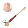 Lion Head Alloy Shoehorn Ergonomic Curves Metal Long Shoehorn with