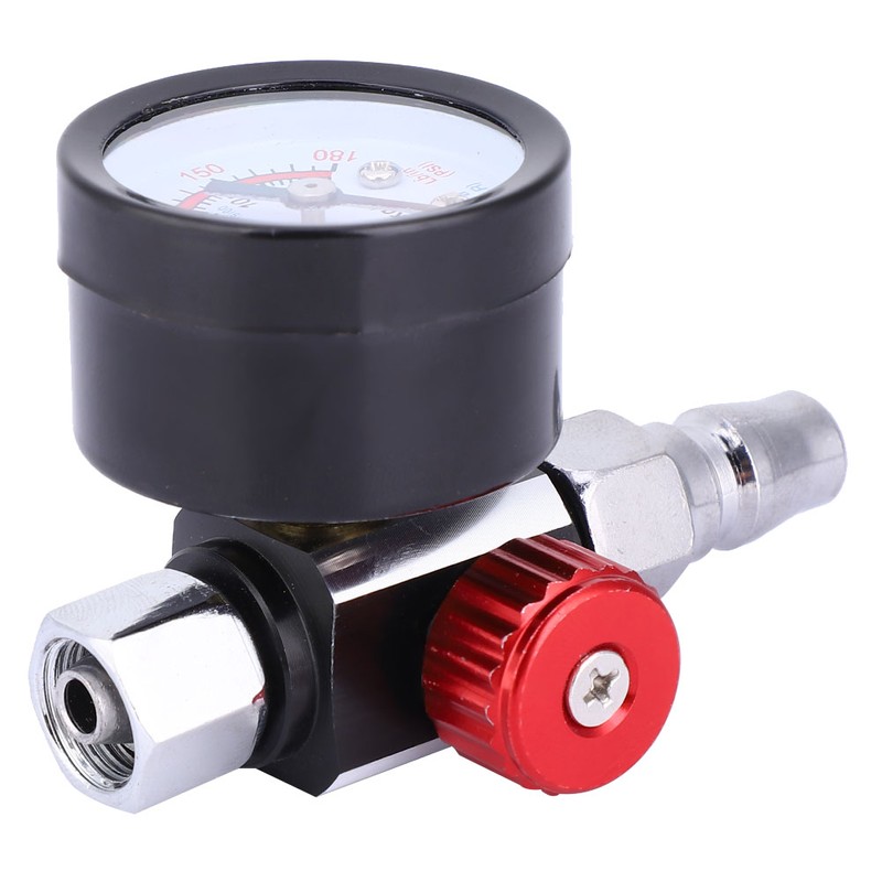 1/4 Inch Pneumatic Air Spray Gun Pressure Regulator with Pressure