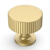 Amerdeco 10 Pack Brushed Gold Cabinet Knobs Single Hole Cabinet