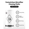 Fantasticlean Microfiber Cleaning Cloth Roll -40 Pack, Tear Away Microfiber