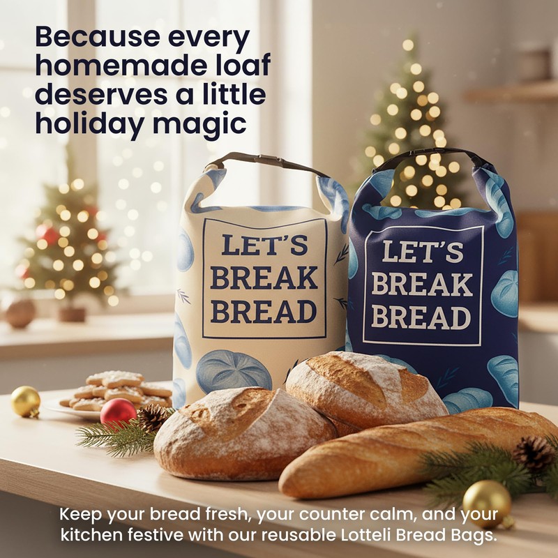 LOTTELI Reusable Bread Bags for Homemade Bread & Sourdough –