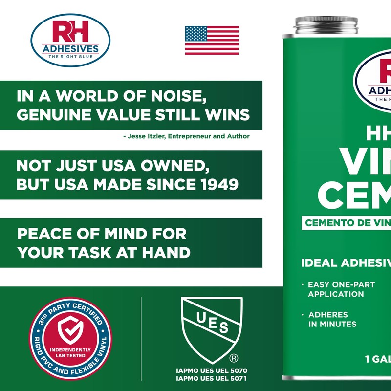 HH-66 Vinyl Cement 1 Gal. - Vinyl Adhesive, Cement Glue,