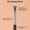 TEOYALL Eye Crease Brush, Soft Dense Synthetic Bristles Eyeshadow Brush