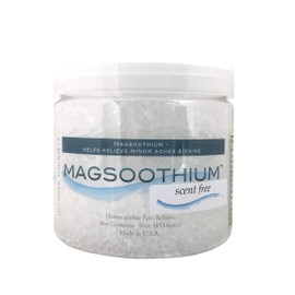 Magsoothium 16 Ounce Magnesium and Arnica Infused Soaking Crystals (Unscented)