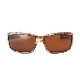 Hornz Brown Forest Camouflage Polarised Sunglasses for Men Full Frame Strong Arms & Free Matching Microfiber Pouch – Brown Camo Frame – Amber Lens