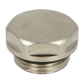 Blanking Plug 1/2 Inch Self-Sealing Nickel-Plated