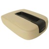 NLQR Leather Console Lid Armrest Cover Tan Compatible with Chevy