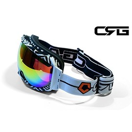 CRG Sports Ski Goggles, Anti Fog Double Lens Snow Goggles, UV Protection Snowboard Goggles for Men,Women,Adults,Youths