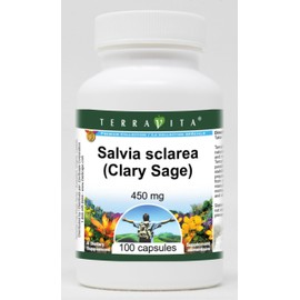 Salvia sclarea (Clary Sage) - 450 mg (100 Capsules, ZIN: 516943)