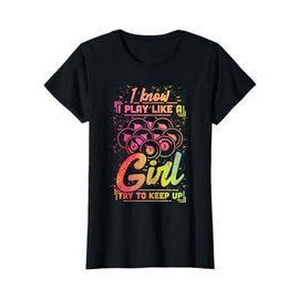 Billiard Women Funny Gift Team Play Like a Girl Billiard T-Shirt