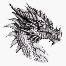 HOF Trading Veteran Dragon Vinyl Sticker Waterproof Decal Laptop Wall Window Bumper Sticker 5"