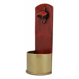 Ebros Hunter's 12 Gauge Shotgun Ammo Casing Bottle Cap Opener Wall Mounted Decor