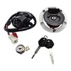 Ignition Switch Seat Lock Gas Cap Cover Key Set Fit