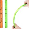 Grevosea 2 PCS Flexible Ruler Bendable Unbreakable Safe Soft Transparent