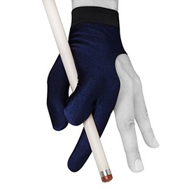 Billiard Pool Cue Glove by Fortuna - Classic - for Left Hand - Blue (Small)