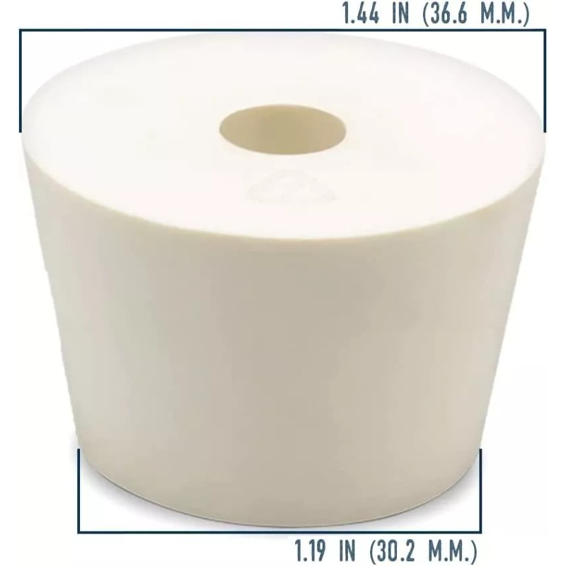 Fermentaholics Drilled Rubber Stopper #7 - 4 Pack - Carboy