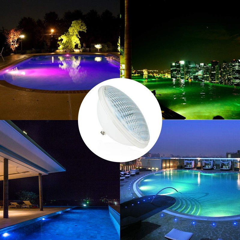 KOLLNIUN LED Pool Lighting, 20 W PAR56 RGB Swimming Pool