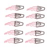 100 Pcs Shaped Paper Clips 2 Color Ice Cream Shape